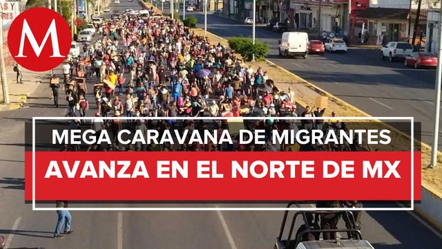 De Nuevo León a Piedras Negras, Coahuila, inician migrantes recorrido