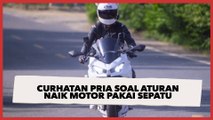 Ikuti Aturan Naik Motor Pakai Sepatu, Curhatan Pria Mau Salat ke Masjid Ini Bikin Ngakak