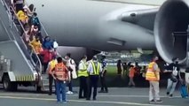 انزلاق طائرة الخطوط السعودية في مانيلا