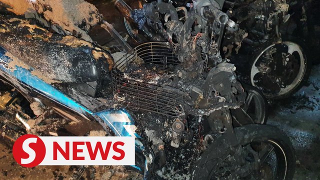 Fire at Taman Samudera flats damages seven motorcycles