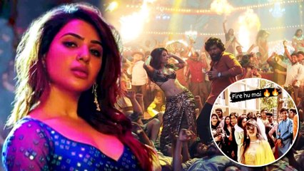 रोड पर लड़की को लहंगा पहनकर गाना Oo Antava पर नाचता देख धड़क उठेगा आपका दिल