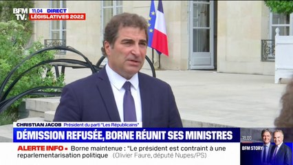 Christian Jacob, président du parti "Les Républicains": "Il n'est pas question de rentrer dans une logique de pacte"