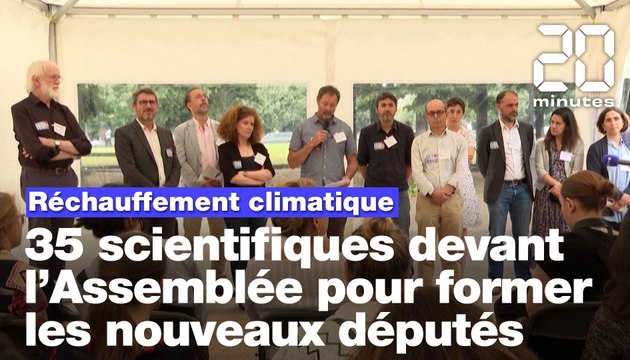 Réchauffement climatique : 35 scientifiques devant l’Assemblée pour sensibiliser les nouveaux députés