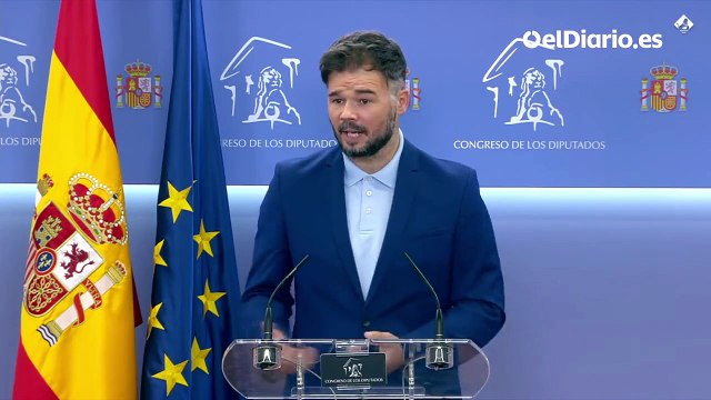 Gabriel Rufián, ha mostrado sus “dudas” de que la gente en Andalucía haya ido a votar pensando en Sánchez y en Feijóo