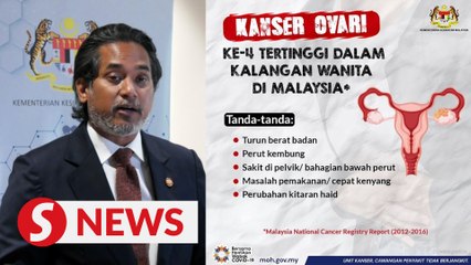 Download Video: Early stage symptom awareness needed to detect ovarian cancer, says Khairy