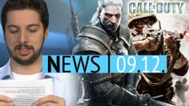 News - Dienstag, 9. Dezember 2014 - Witcher 3 kommt viel später & Call of Duty wieder im Zweiten Weltkrieg