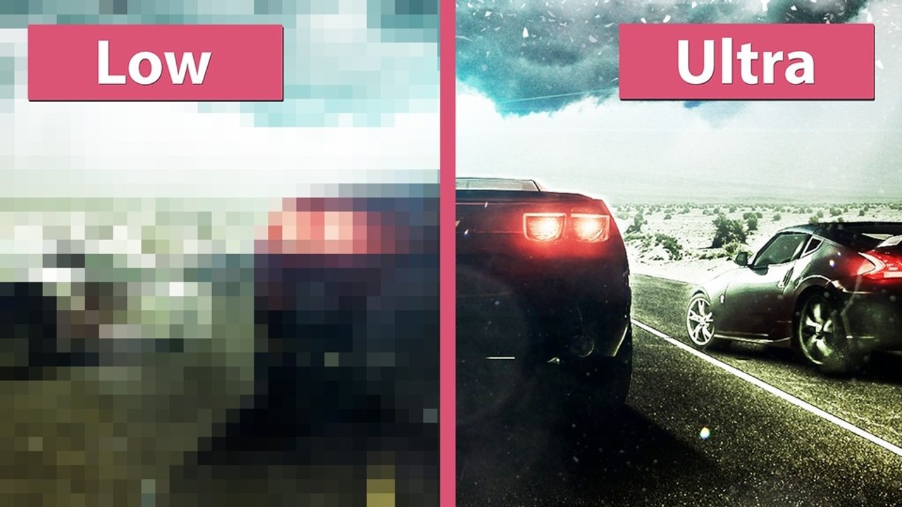 The Crew - Grafikvergleich: niedrige und sehr hohe Details