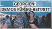 Demonstrationen für EU-Beitritt: "Wir wollen keine Sklaven eines Oligarchen sein"