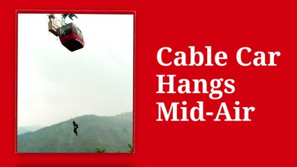 Cable Car Hangs Mid-Air