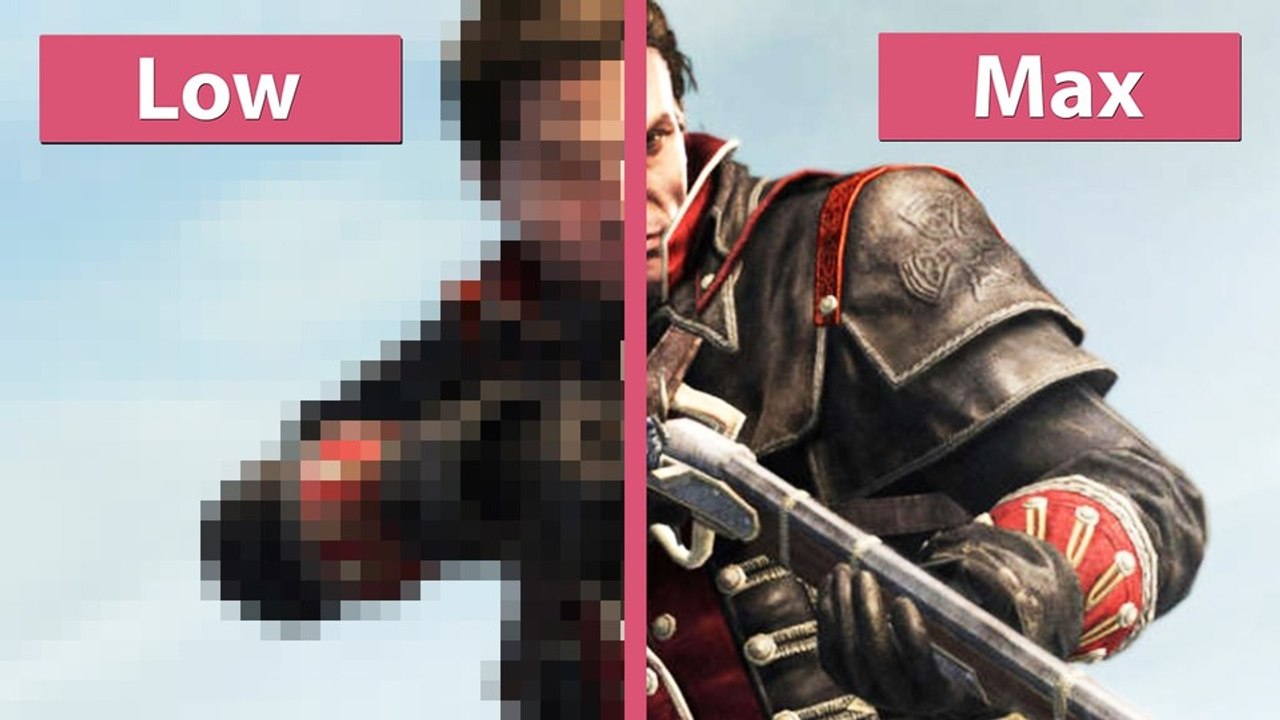 Assassin's Creed Rogue - Grafikvergleich: niedrige gegen maximale Grafikeinstellungen auf dem PC