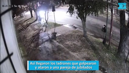 Así llegaron los ladrones que golpearon y ataron a una pareja de jubilados