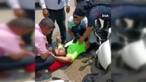 Polis memuru yaralandı… Vatandaşlar elini bir saniye bile bırakmadı