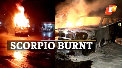 Chaos In Capital City | Miscreants Set SUV On Fire Following Group Clash