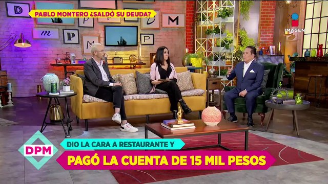 Pablo Montero da la cara y paga los 15 mil pesos que debía a un restaurante