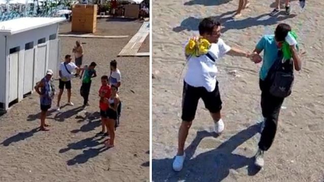 Soyunma kabinindekileri fotoğrafladığı öne sürülen yabancı uyruklu şahıs tekme tokat dövüldü