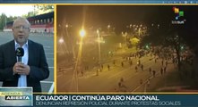 Conaie prosigue protestas sociales contra insuficientes estrategias gubernamentales