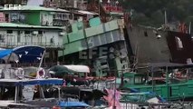 Se hunde el icónico restaurante flotante días después de zarpar desde Hong Kong