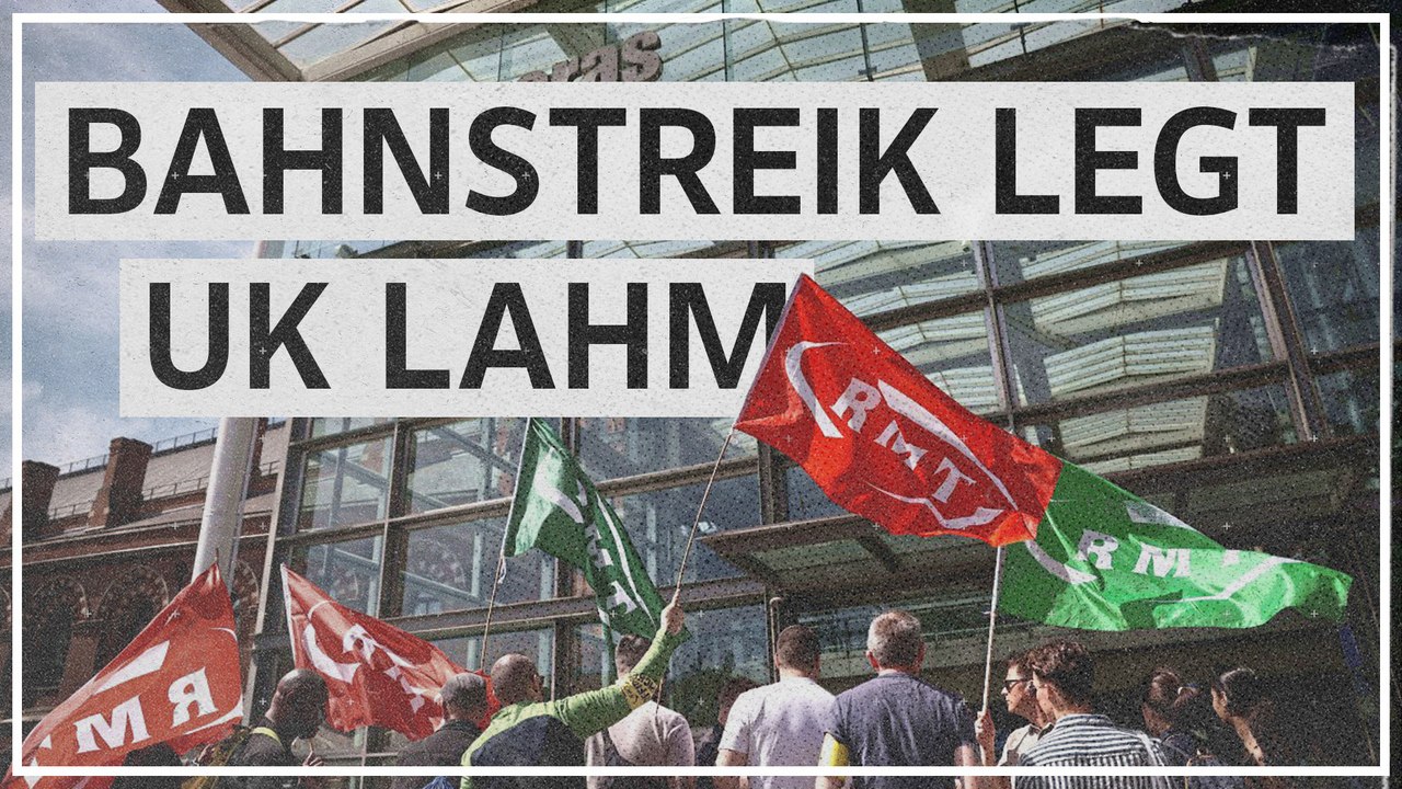 Bahnstreik in Großbritannien: Halbes Schienennetz lahmgelegt