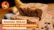 Banana bread express en microondas