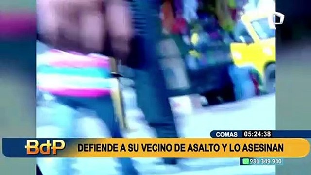 Comas: Joven es asesinado a balazos por delincuente tras defender a su amigo