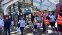 RMT strikes bring rail services to a standstill in Liverpool