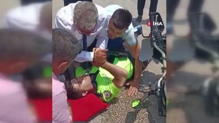 Yaralanan polisi bir an olsun yalnız bırakmadılar