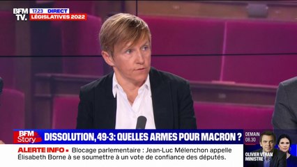 La menace de la dissolution de l'Assemblée va "permettre à Emmanuel Macron de gouverner, mais dans des conditions difficiles"