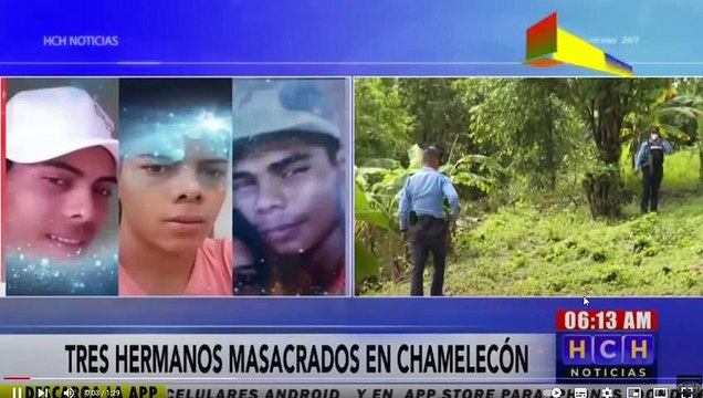 Retiran cuerpos de tres hermanos masacrados en Chamelecón