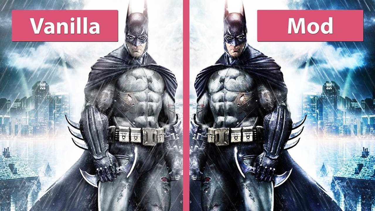 Batman: Arkham Knight - Arkham Occlusion Mod im Vergleich zum Original