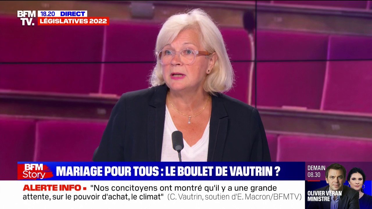 Pour Catherine Vautrin, son votre contre le mariage pour tous en 2013 "n'est plus un sujet"