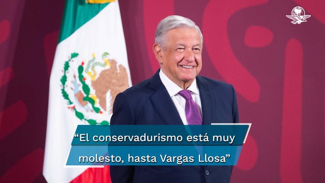 “El conservadurismo está muy molesto, hasta Vargas Llosa”: AMLO por triunfo de Petro en Colombia