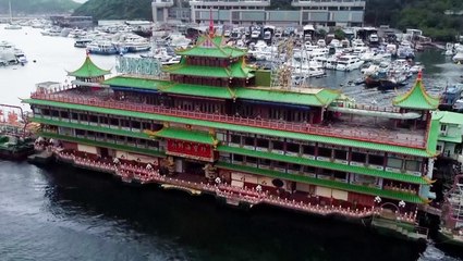 Iconic floating restaurant sinks at sea