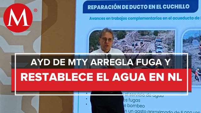 El director de agua y drenaje de Nuevo León declaro 10% de colonias sin agua