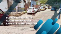 Corren aguas negras por calles de El Pitillal | CPS Noticias Puerto Vallarta