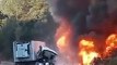 Vídeo: Duas pessoas morrem em explosão de caminhão de combustível em SC