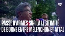 La passe d’armes entre Jean-Luc Mélenchon et Gabriel Attal sur la légitimité d’Élisabeth Borne
