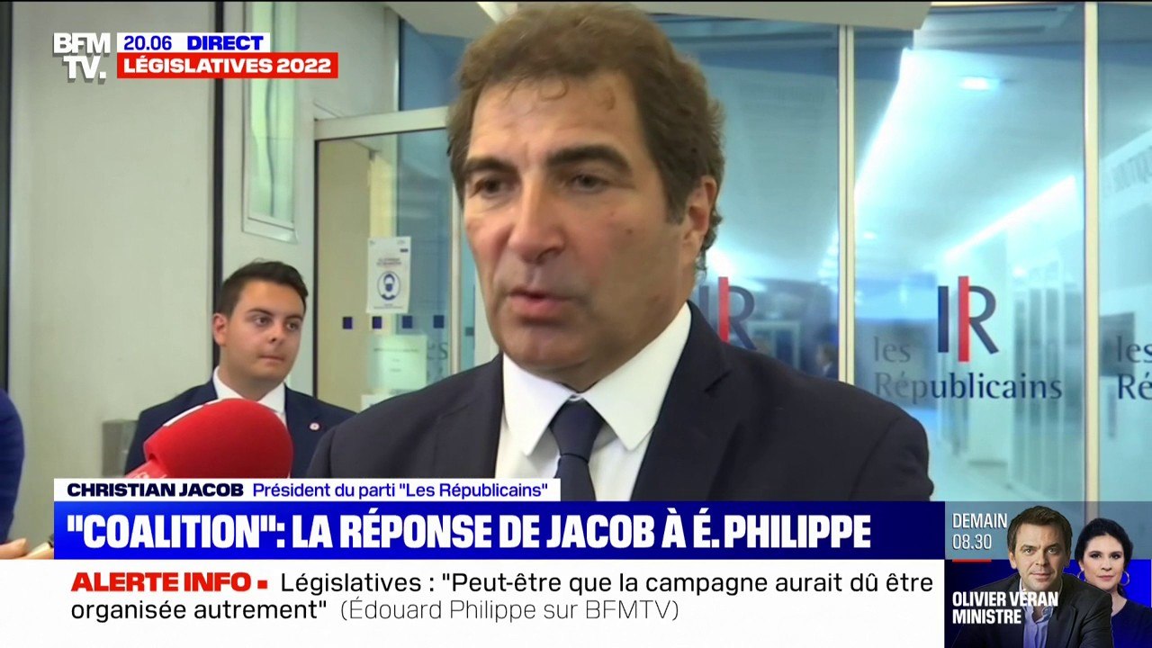 Christian Jacob: "Le bilan d'Édouard Philippe est un bilan triste"