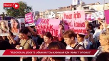 Kadıköy'de kadınlardan Pınar Gültekin eylemi