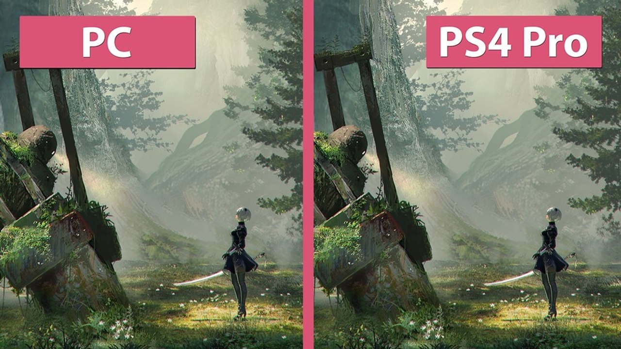 Nier: automata - 4k-duell: pc gegen ps4 pro im vergleichs-video