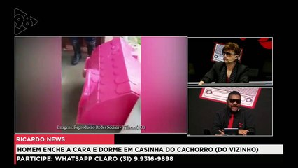RicardoAmado | Homem enche a cara e dorme em casinha do cachorro