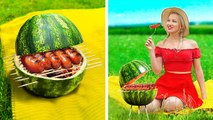 CLEVER OUTDOOR HACKS II Viral TikTok Crafts You Will Love! Watermelon Tricks by 123 Go