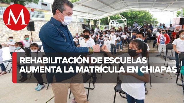 Rutilio Escandón inaugura espacios educativos en Chiapas