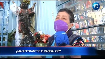 ¿Manifestantes o vándalos?