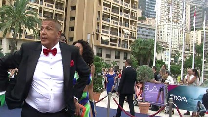 Tapis "bleu" de clôture du 61e festival de télévision de Monte-Carlo