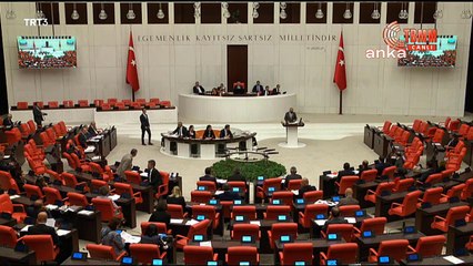 Meclis'te maskeli protesto