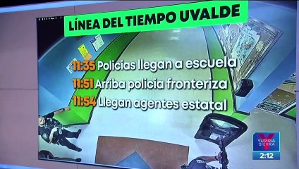 Revelan línea del tiempo del tiroteo en Uvalde
