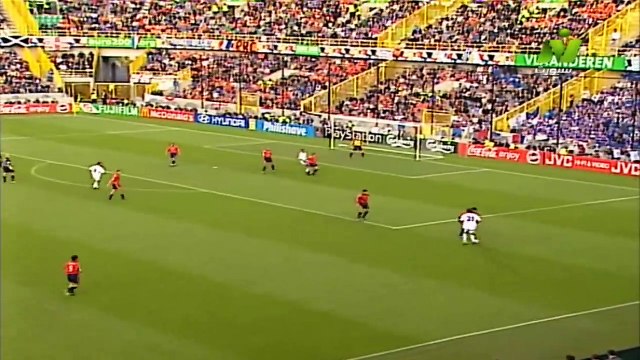 الشوط الاول مباراة فرنسا و اسبانيا 2-1 ربع نهائي يورو 2000