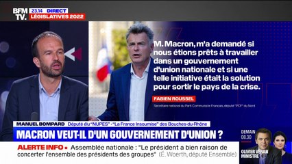Manuel Bompard rejette l'idée d'un gouvernement d'union nationale