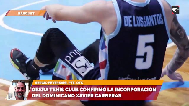 Oberá Tenis Club confirmó la incorporación del dominicano Xavier Carreras