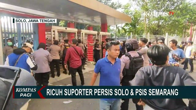 Saat Memasuki Stadion Manahan, Suporter Persis Solo dan PSIS Semarang Sempat Ricuh